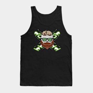 Hackers crew Jolly Roger pirate flag (no caption) Tank Top